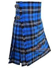 Ramsey Blue Hunting Tartan 8 Yard Kilt Traditional kilt For Men Custom Size