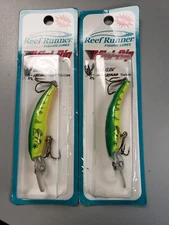 2-Reef Runner Mini-Rip  FIRE TIGER  100-21 Trolling, Casting lure 12'  2 PACK