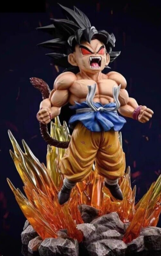19CM Dragon Ball Z Goku Son Goku Statue Figure Powering up Super Saiyan NO BOX!