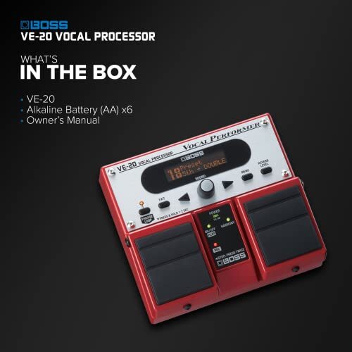 BOSS VE-20 Vocal Performer Processor Multi-Effect Pedal