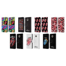 FUNDA LIBRO DE CUERO COLECCIÓN THE ROLLING STONE LICKS PARA TELÉFONOS MOTOROLA 2