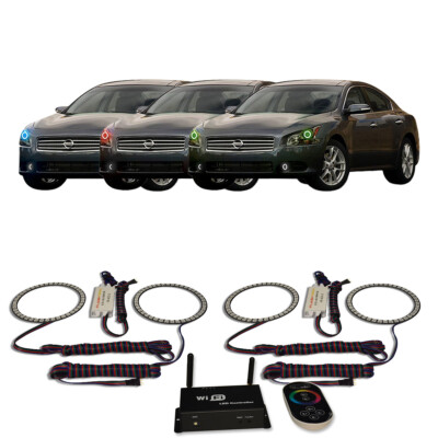 RGB Multi Color WIFI Headlight Halo kit for Nissan Maxima 09-14