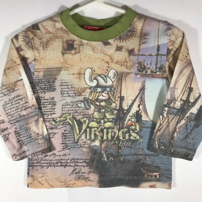 Boboli Baby's Tan 12M Vikings Long Sleeve Shirt