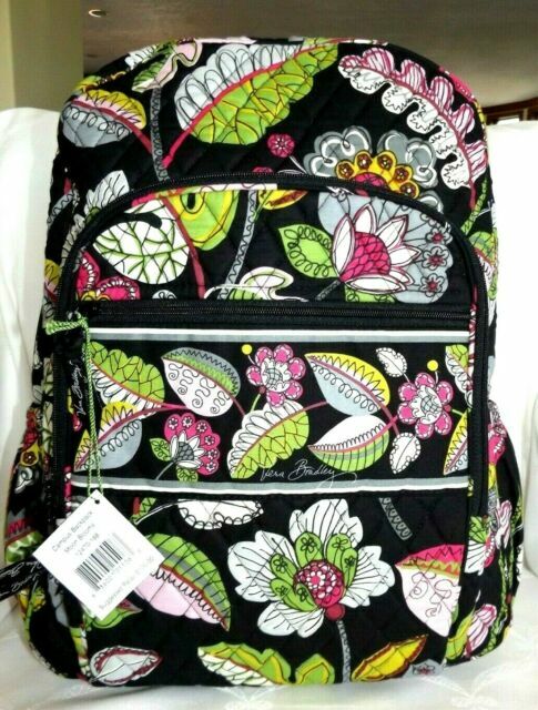 $125 NWT VERA BRADLEY MOON BLOOMS LARGE CAMPUS BACKPACK | eBay display picture 3