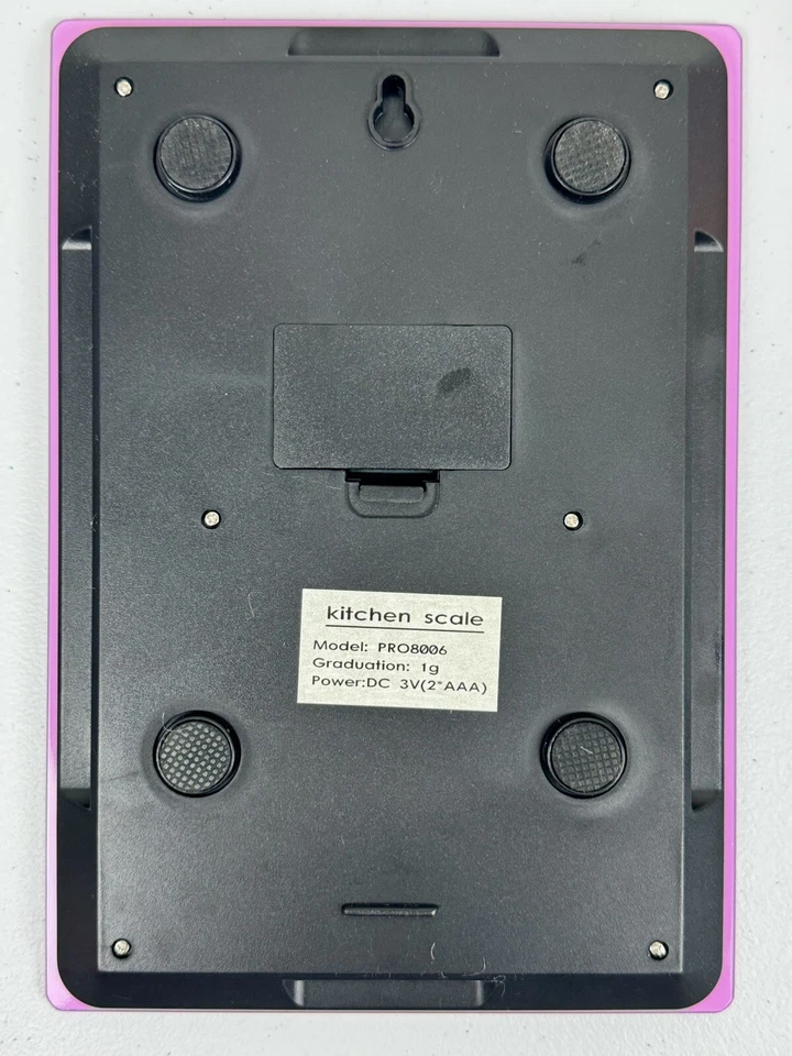 Procizion 数字厨房食物秤 - 11 磅容量 - 原装盒 - 粉红色 — 第 4/4 张图片