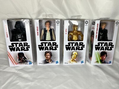 STAR WARS Darth Vader, Han Solo, C-3P0, Luke Skywalker 1 set (4 pieces)