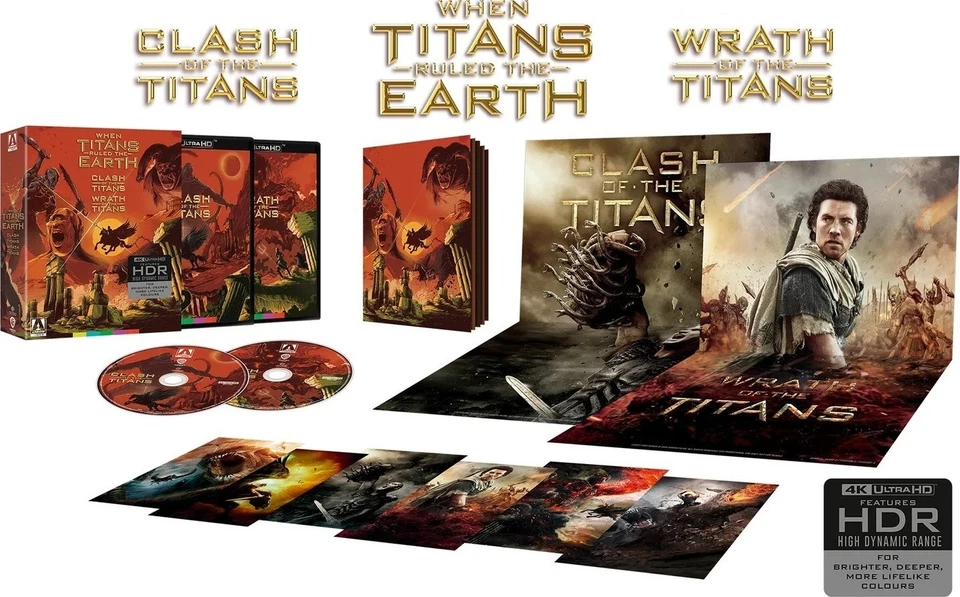 When Titans Ruled the Earth 4K Limited Edition Blu-ray 2010 2012 Arrow Slip Box Foto 2 de 4