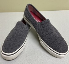 Keds Double Deck Size 7 Women's WF53523 Charcoal Low Top Slip-On Loafer Shoes