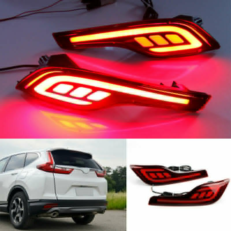 LED Rear Bumper Reflector Fog Lamp Brake Light FIT For Honda CRV CR-V