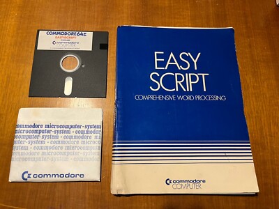 Vintage Easy Script Textverarbeitung Software für C64 Commodore 64 auf Diskette