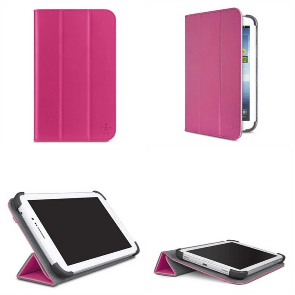 BELKIN CASE FOR SAMSUNG GALAXY TAB 3 7.0 FOLIO SMOOTH TRI-FOLD PINK F7P120TTC02 - Image 2 of 3