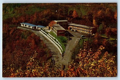 c1960 Hazard Kentucky KY Vintage Postcard La Citadelle Aerial View Road Building