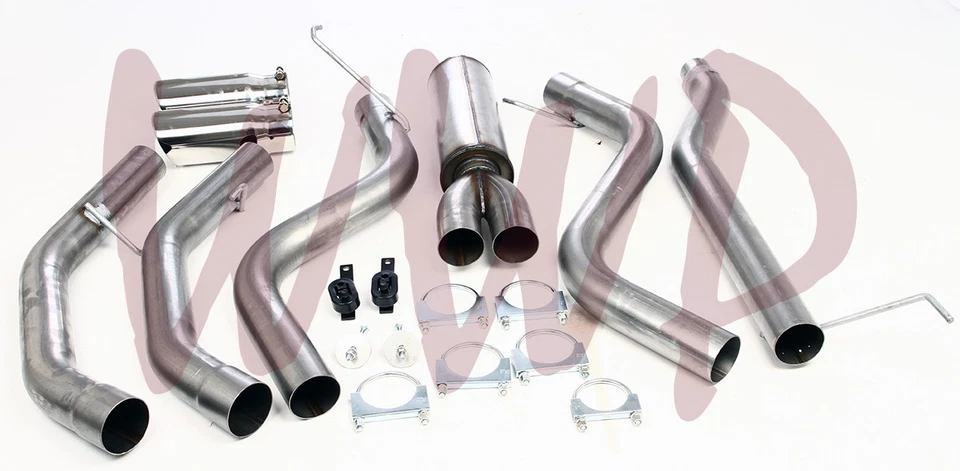 Двойная выхлопная система глушитель из нержавеющей стали для 06–08 Dodge Ram 1500 5,7 л Mega C - Изображение 2 из 2