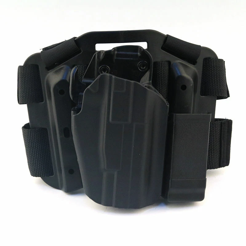 Drop Leg Pistol Gun Holster for Glock 17 19 22 23 31 32 Right Hand Adjustable - Image 3 of 4