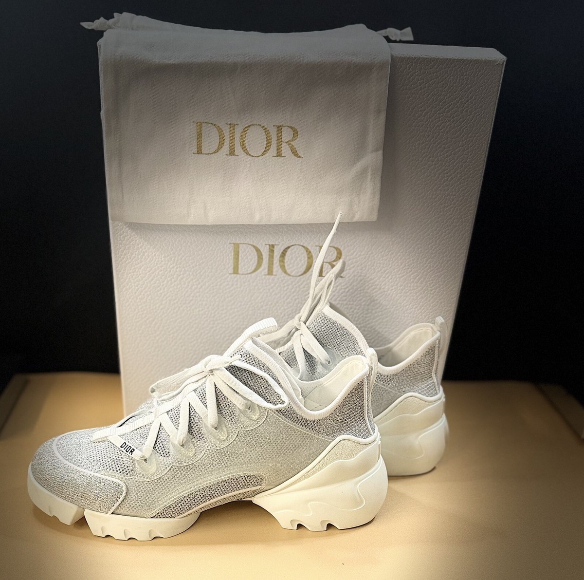 【おしゃれなデザイン♪】DIOR D-Connect スニーカー Dior D-Connect Sneaker Grey (From Dior) Size 10.5 | eBay