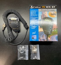 Cobra 75 WX ST Remote Mount CB Radio Handset w/ Box  Hardware UNTESTED