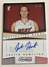 2013-14 Panini Timeless Treasures #43 Validating Marks Justin Hamilton 09/99