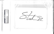 Michael Strahan Signed Index Card #92 PSA/DNA Slabbed NFL Giants HOF