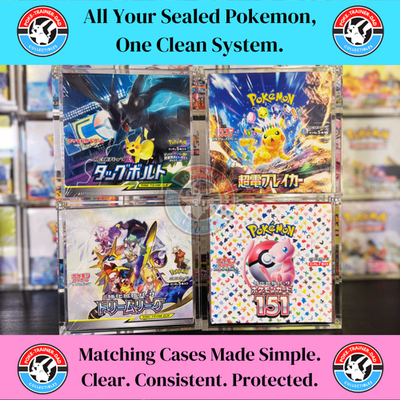 Pokemon Japanese Booster Box Acrylic Case Magnetic 151 Team Rocket