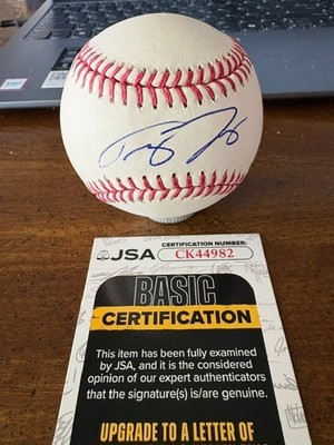TREY YESAVAGE TORONTO BLUE JAYS SIGNED OFFICIAL MAJOR LEAGUE BALL