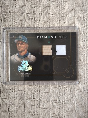2005 Diamond Kings Diamond Cuts Combos dc38 Randy Johnson Dual Bat Jersey 15/50