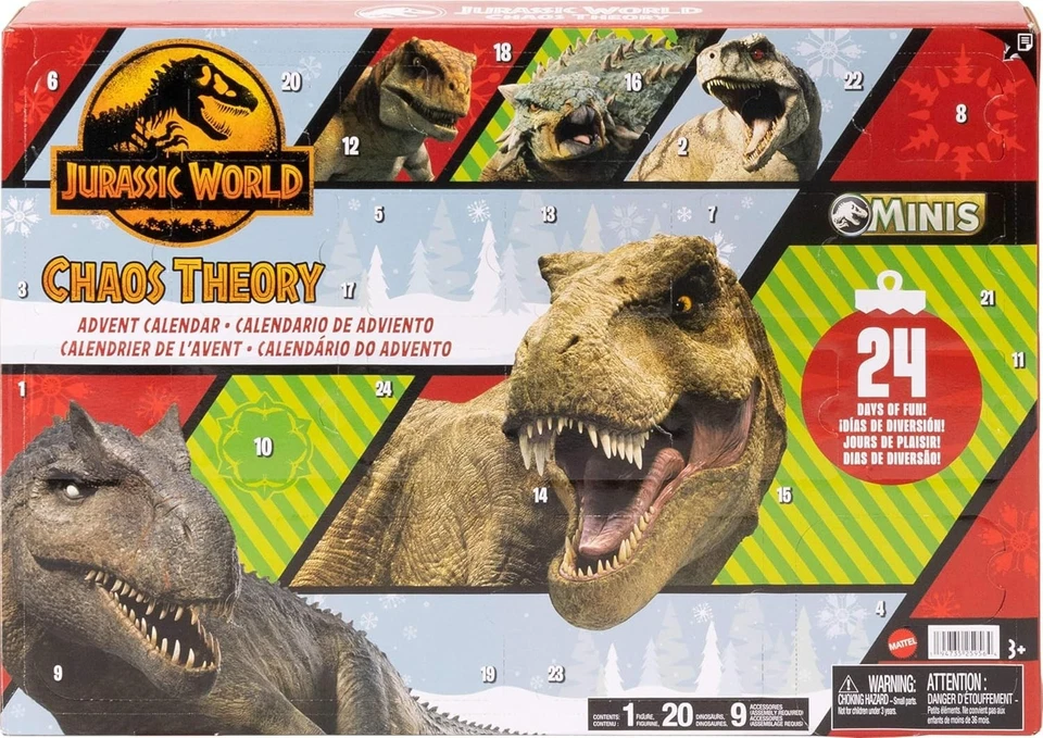 Jurassic World 24-Day Advent Calendar with Mini Dinos - Image 3 of 4