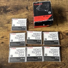 Canon VF-50 Video Floppy Disk Box of 7 Blank Media - Sealed Floppy Disks