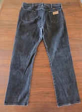 Vintage Black Wrangler 13MWZWK Made In USA Cowboy Cut Rodeo Western Size 36x31