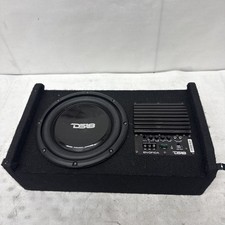 10" Amplified 500 Watt Down Firing Shallow Subwoofer Enclosure Box 2-Ohm DS18