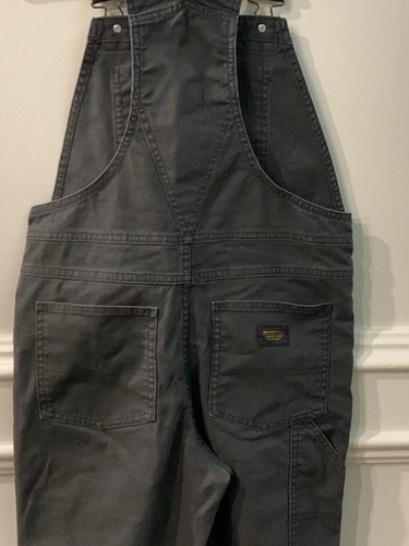 REI Trailsmith Youth Canvas Gray Carpenter Overalls Size Large 14-16 - Picture 4 of 17