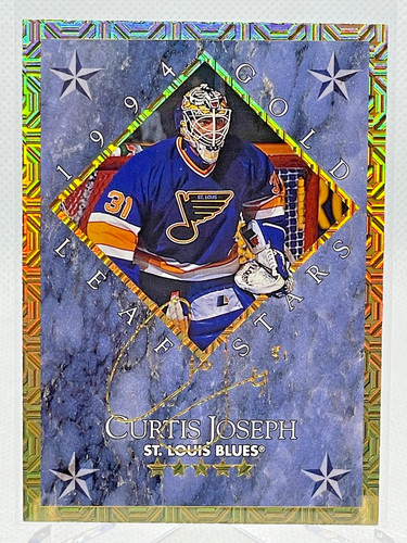 Curtis Joseph, Ed Belfour #7 1994 Leaf Gold Stars card