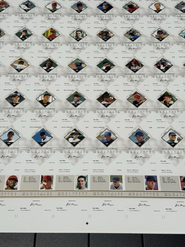 RARE! 2003 Just Memorabilia SILVER UNCUT Sheet 28x40 Hamels Felix Hernandez Cano - Picture 19 of 20