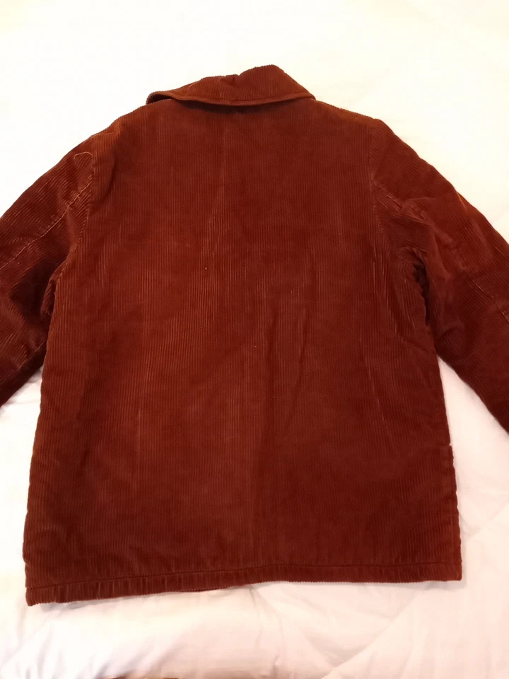 Chaqueta para mujer vintage años 70 de pana marrón talla 16 forro acolchado Foto 4 de 4