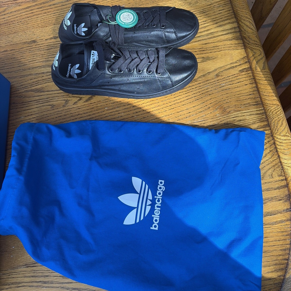 Balenciaga x Adidas Stan Smith Men's Sneakers Black Size: 37 NIB