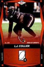 2025 Uno Elite Alternate - Red L.J. Collier Arizona Cardinals #028