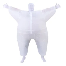 RHYTHMARTS White Inflatable Costume Full Body Suit Halloween Christmas Costum...