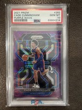2021-22 Panini Prizm - Cade Cunningham #282 Purple Wave Prizm (RC)