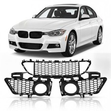 Front Lower Side Bumper Grille 3pcs For 2012-2018 Bmw 3 Series F30 M F31 M Sport Front Lower Side Bumper Grille 3pcs For 2012-2018 Bmw 3 Series F30 M F31 M Sport