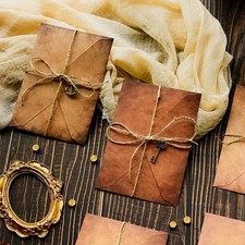 10pcs/set Retro Stationery Set Antique Letter Paper Kraft Envelopes Accessory