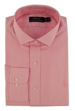 Polo Ralph Lauren Men's Estate Hairline Stripe Shirt 14.5 32-33 , Pink/White 
