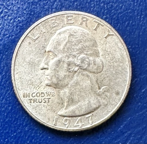 1947-S Washington Quarter. 90% Silver VF+ Cond. Charity Auction/Animal Rescue