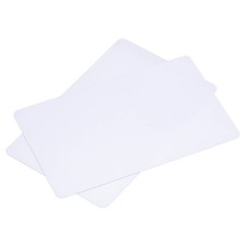 Blank PVC Cards for ID Badge Printers, Graphics Quality White Plastic CR80 20...