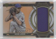 2021 Topps Triple Threads Single Jumbo Relics Amber 11/18 Jacob deGrom 0oc8