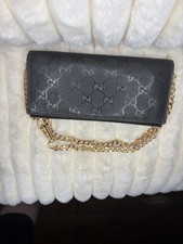 Authentic Gucci GG Monogram Wallet on Chain B...