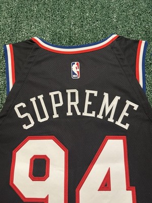 Authentic Supreme x NBA x Nike Aeroswift #94 Black Jersey Size 44
