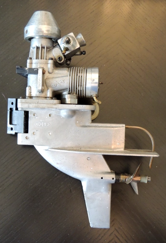 Vintage KB Outboard 7.5 & Lower Unit RC Boat K&B Gas Engine Motor With ...