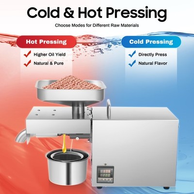 Automatic Oil Press Machine Cold Hot Oil Extractor Peanut Coconut Press