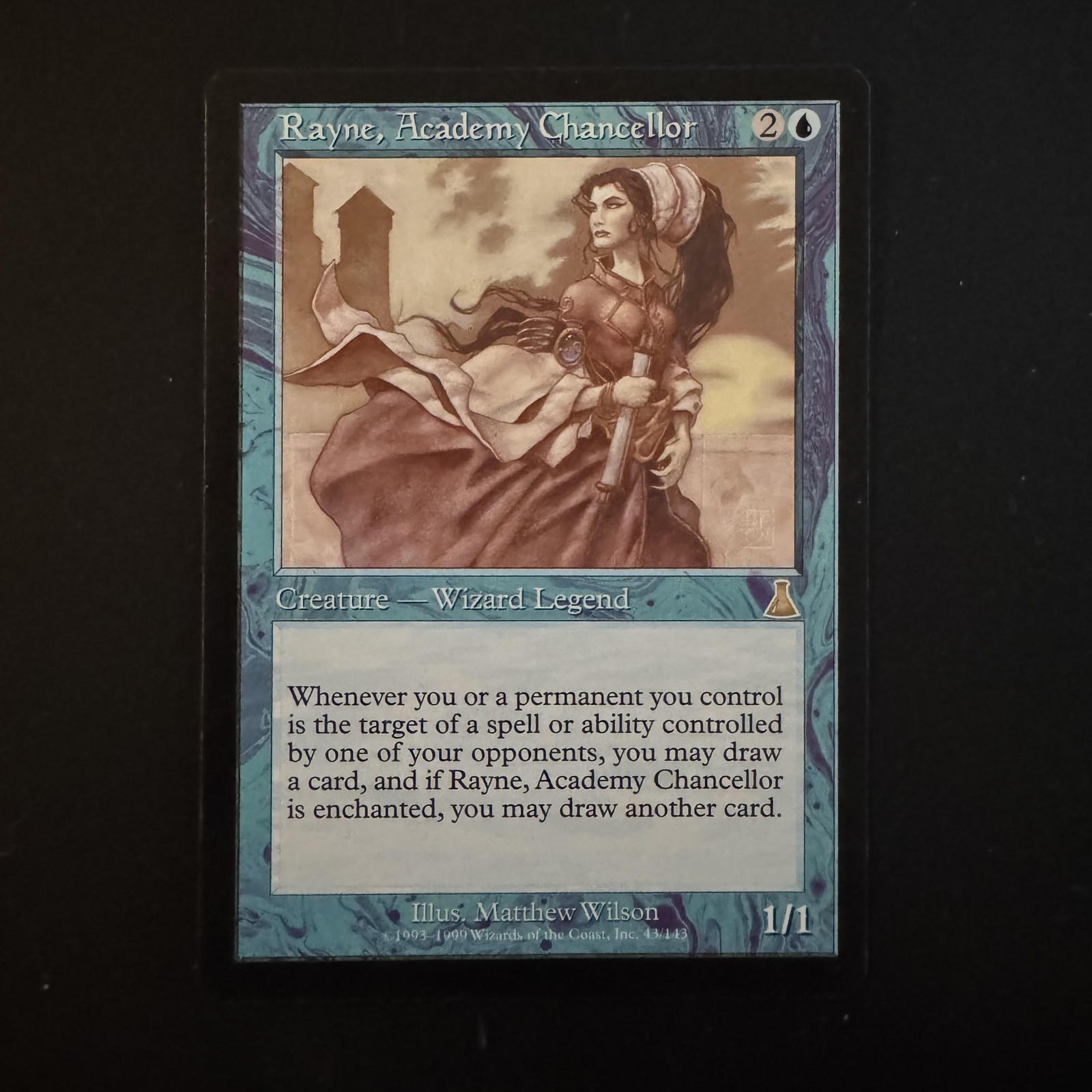 Magic The Gathering Urza's Destiny Rayne, Academy Chancellor #43 Lightly played