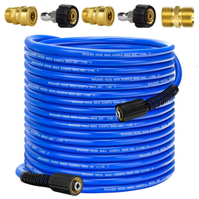 #ad #ad Pressure Power Washer Hose 100 FT x 1 4quot; Super Flexible Kink Resistant Car W... $106.30