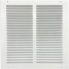 Air Return Grille for 12"X12" Vent Opening - Heavy Duty Steel - Premium Finish -